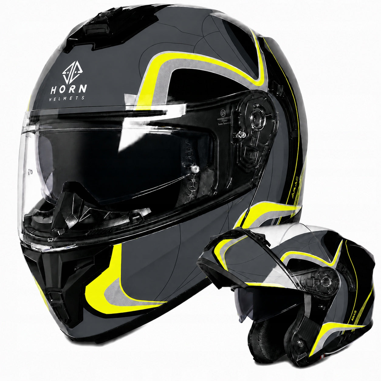 Motorcycle helmet Horn Duo blend under pinlock intercom ECE2206 XS