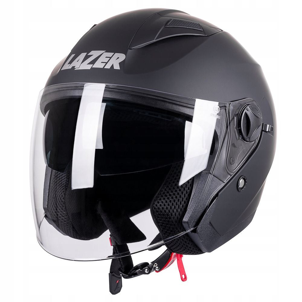Motorcycle helmet LAZER ORLANDO Z-line matt black S Visor Features enhanced scratch resistance integrated sun visor