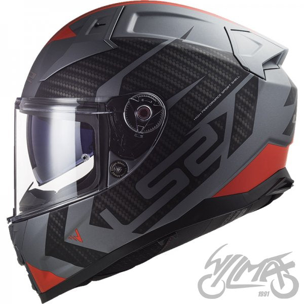 Motorcycle helmet LS2 FF811 VECTOR II SPLITTER M.TIT RED-06 size M Packaging status original