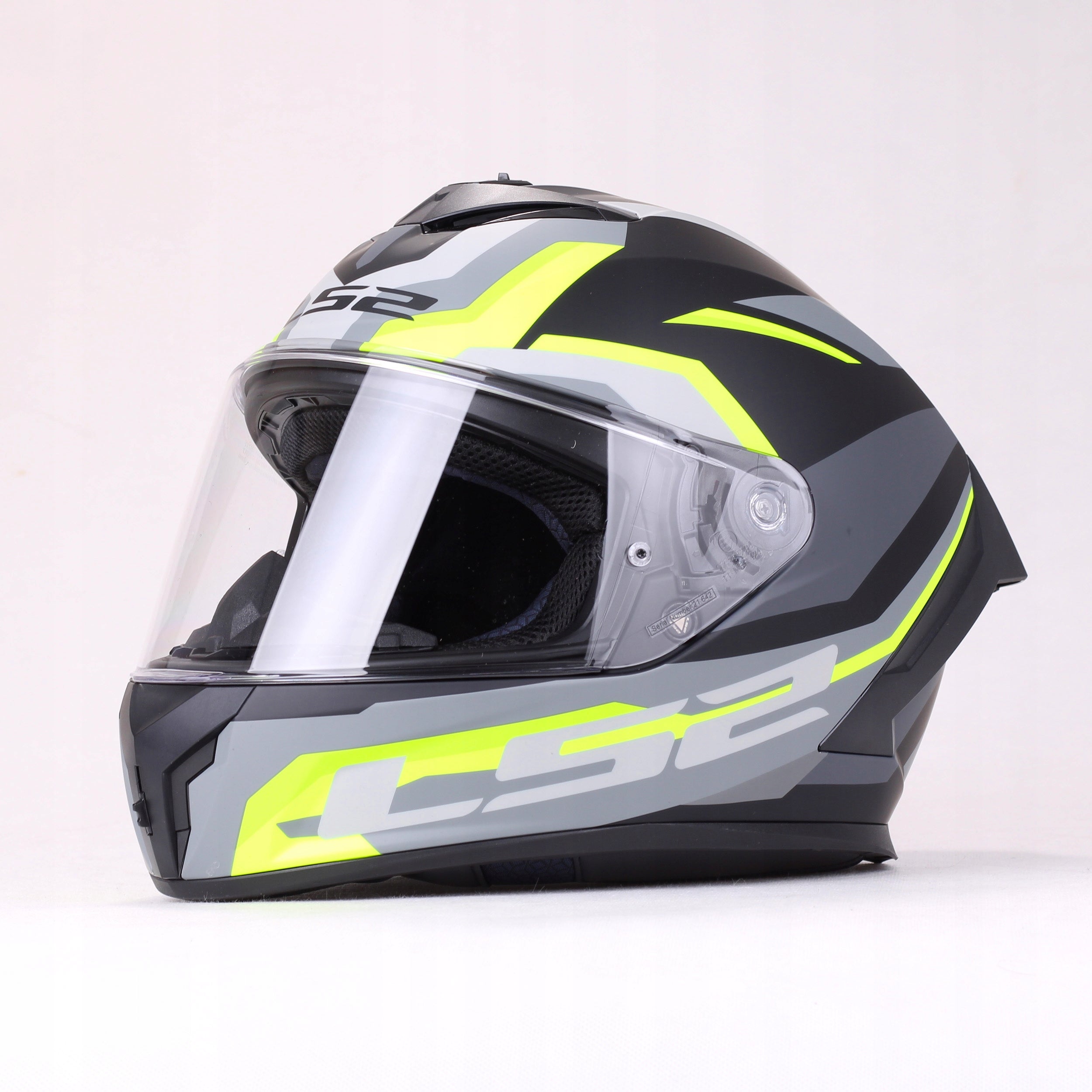 Motorcycle helmet LS2 Rapid III FF820 Hyper fluo SYSTEM PINLOCK ECER 22.06 Manufacturer's catalog number AK1682008537