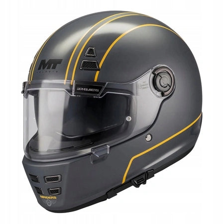 Motorcycle helmet MT JARAMA SV WILD BLACK/YELLOW black yellow FREEBIES Manufacturer MT