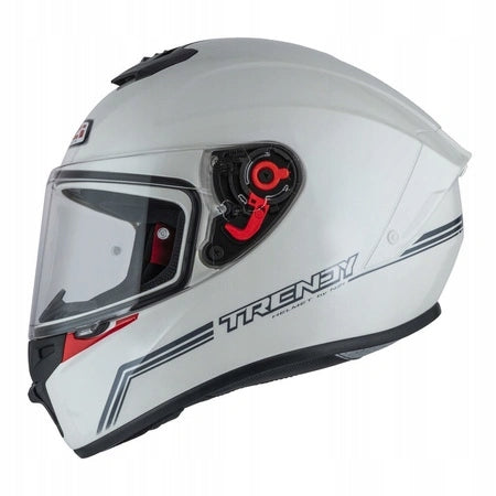 Motorcycle helmet NZI TRENDY SOLID WHITE white FREEBIES Manufacturer NZI