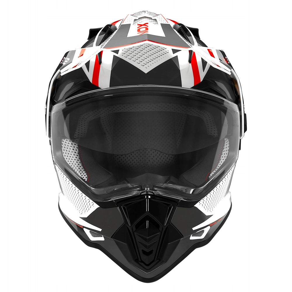 Motorcycle helmet NoxN312 cross enduro pinlock system for intercom ECE-06 XS Manufacturer's catalog number M140-2237-XS szyba blenda