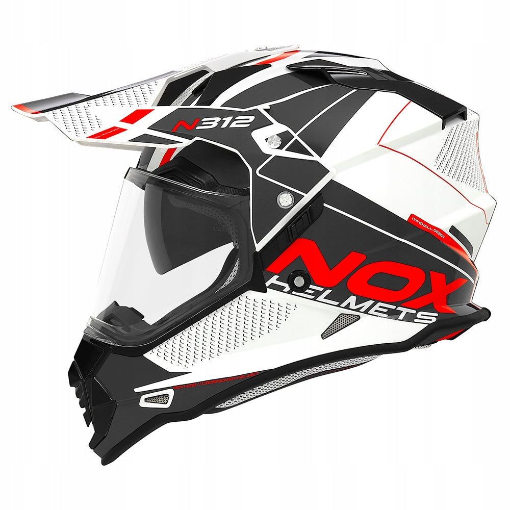 Motorcycle helmet NoxN312 cross enduro pinlock system for intercom ECE-06 XS