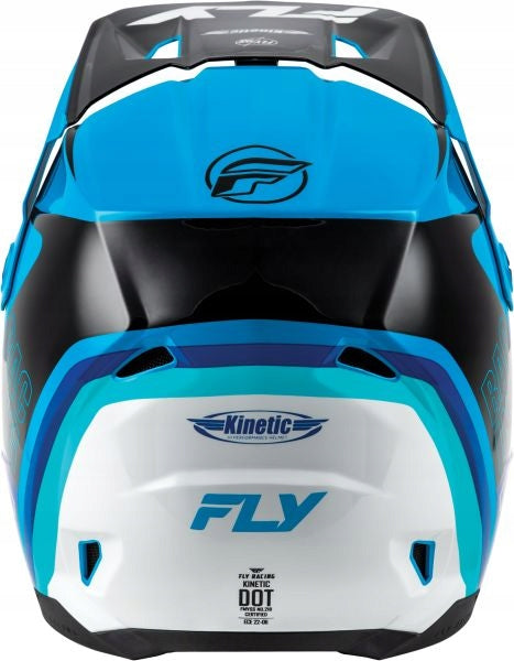 Motorcycle helmet Off-road FLY RACING KINETIC white/black/blue Packaging status original