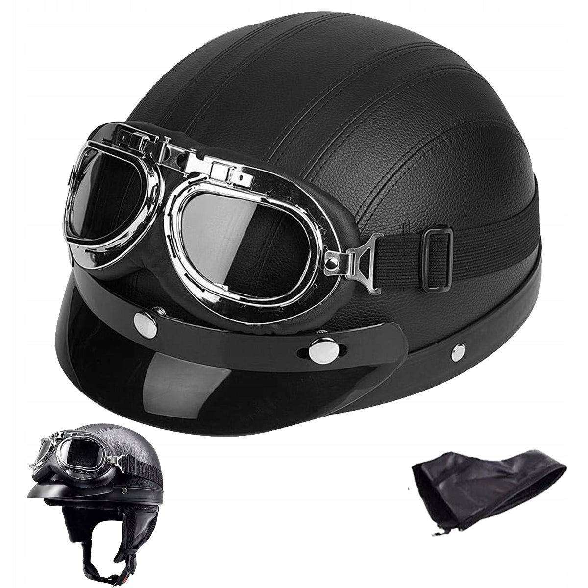 Motorcycle helmet PEANUT helmet retro