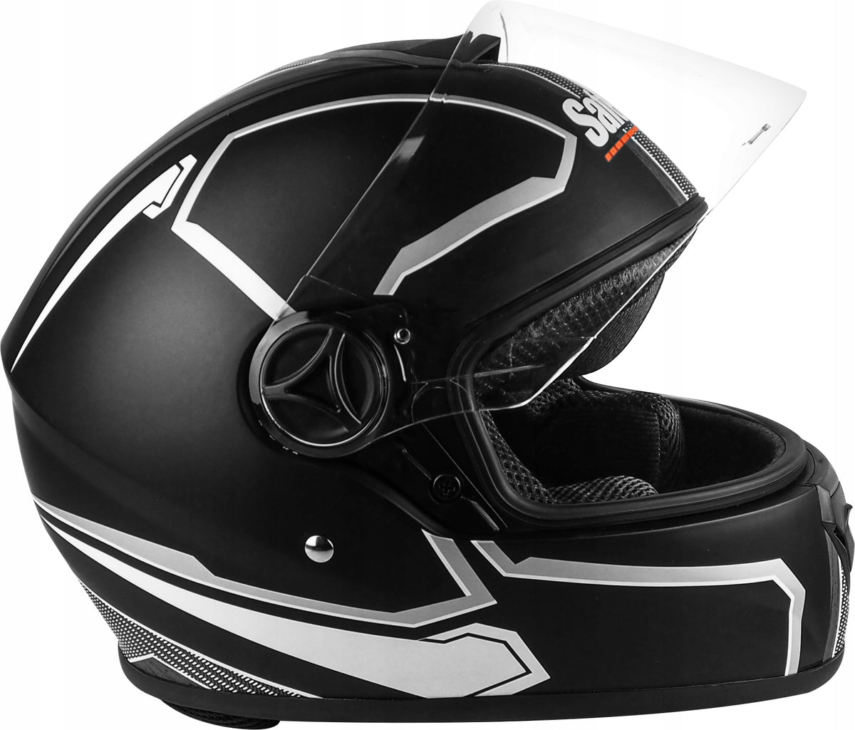 Motorcycle helmet Safebet HF-112 r. XXL black and white Manufacturer Safebet