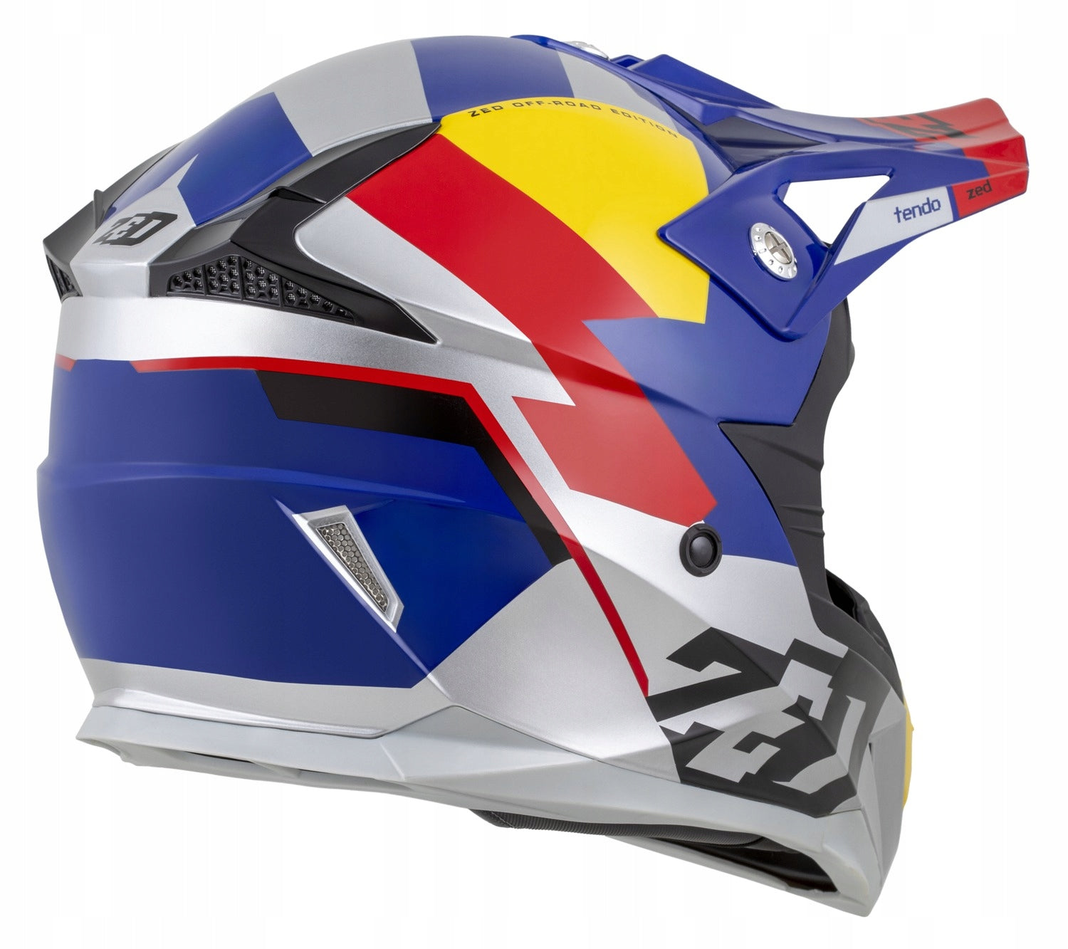 Motorcycle helmet cross ZED X1.9 red/blue XS ECE 22.06 + goggles intercom Packaging status original