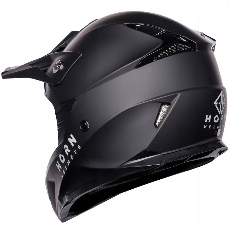 Motorcycle helmet cross quad Horn H915 black mat ECE 22.06 with goggles - XS Manufacturer's catalog number 915 MAT CROSS NEW