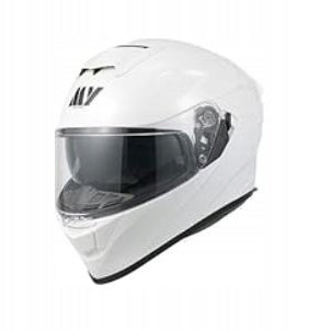 Motorcycle helmet integral MY Helmet gloss white pearl size.XXL