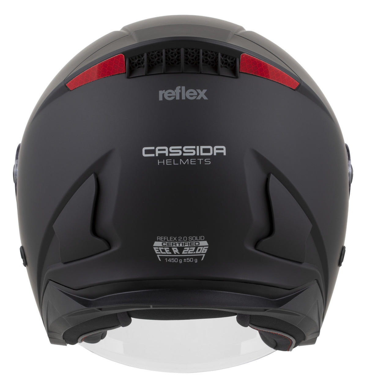 Motorcycle helmet open CASSIDA REFLEX MAT 2 XS 53-54 ECE 22.06 J reflectors Manufacturer's catalog number M140-2615-XS