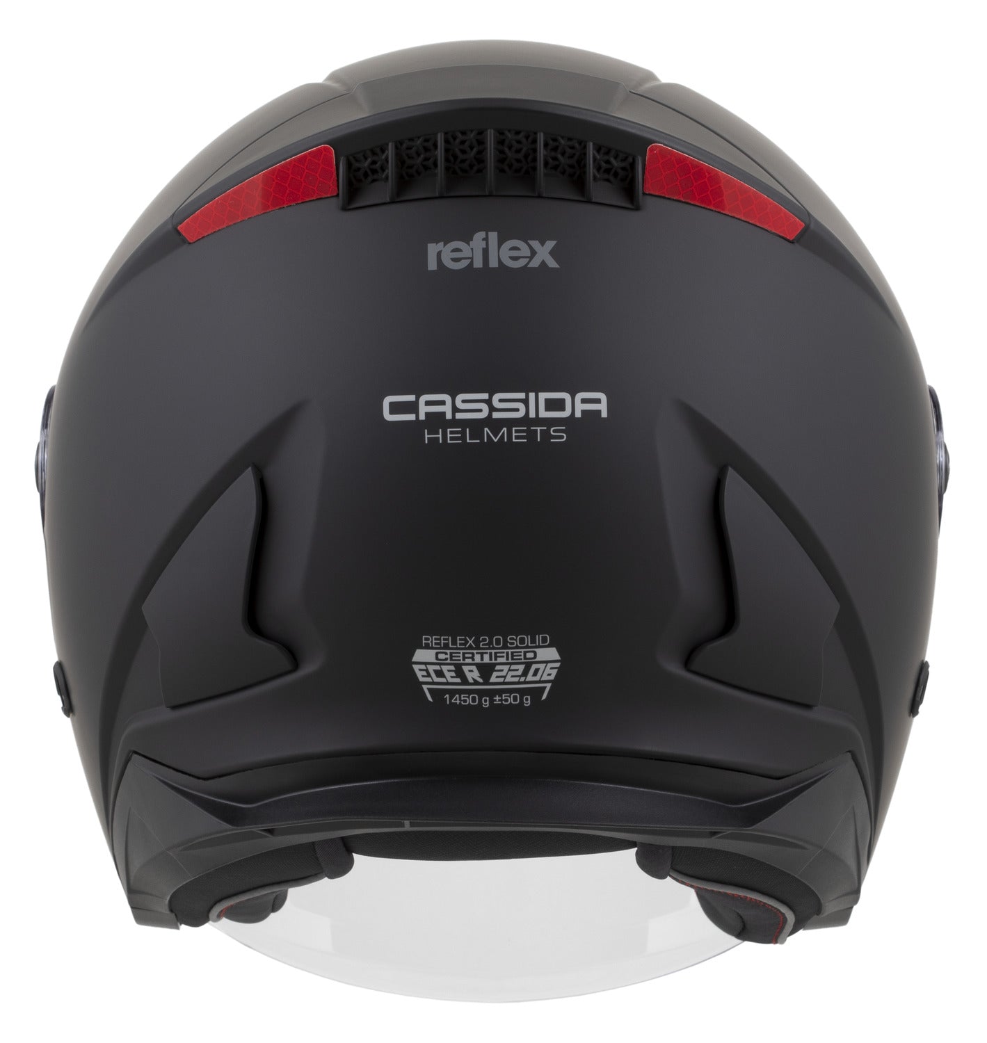 Motorcycle helmet open CASSIDA REFLEX MAT 2 XS 53-54 ECE 22.06 J reflectors Manufacturer's catalog number M140-2615-XS