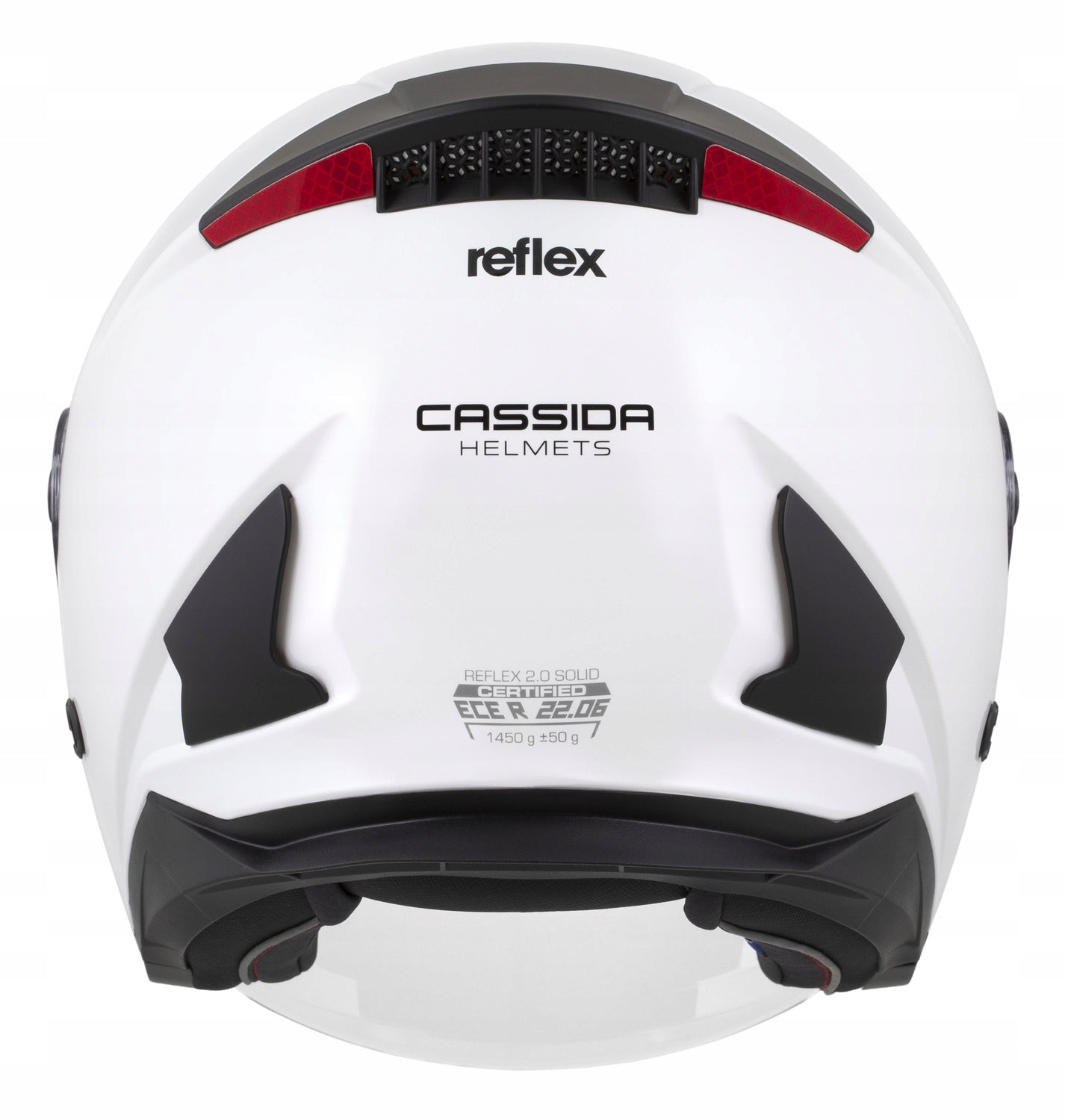 Motorcycle helmet open CASSIDA REFLEX white 2 XS 53-54 ECE22.06J reflectors Manufacturer's catalog number M140-2616-XS