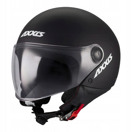 Motorcycle helmet open city scooter jet AXXIS SQUARE S SOLID A1 black Manufacturer Axxis