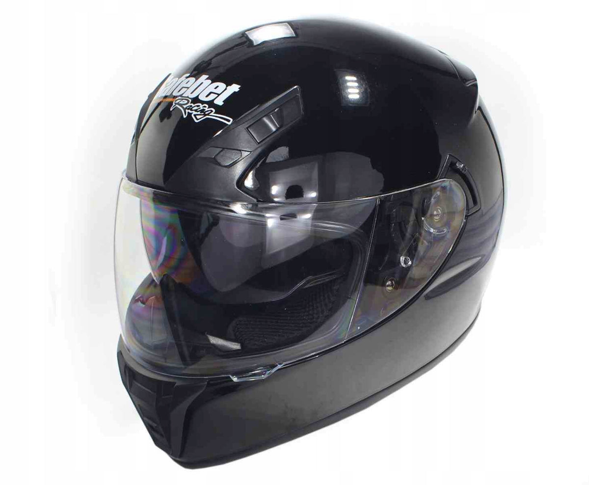 Motorcycle helmet polycarbonate black Safebet HF-125A S DOT FMVSS 218