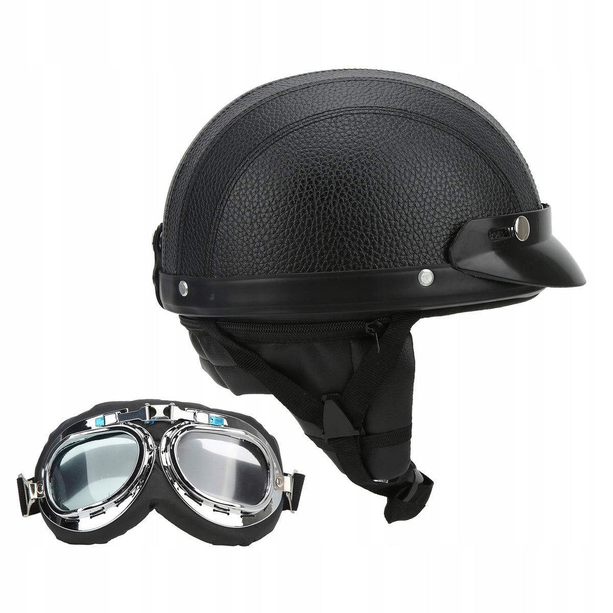 Motorcycle helmet with UV anti-fog goggles Size XXXS