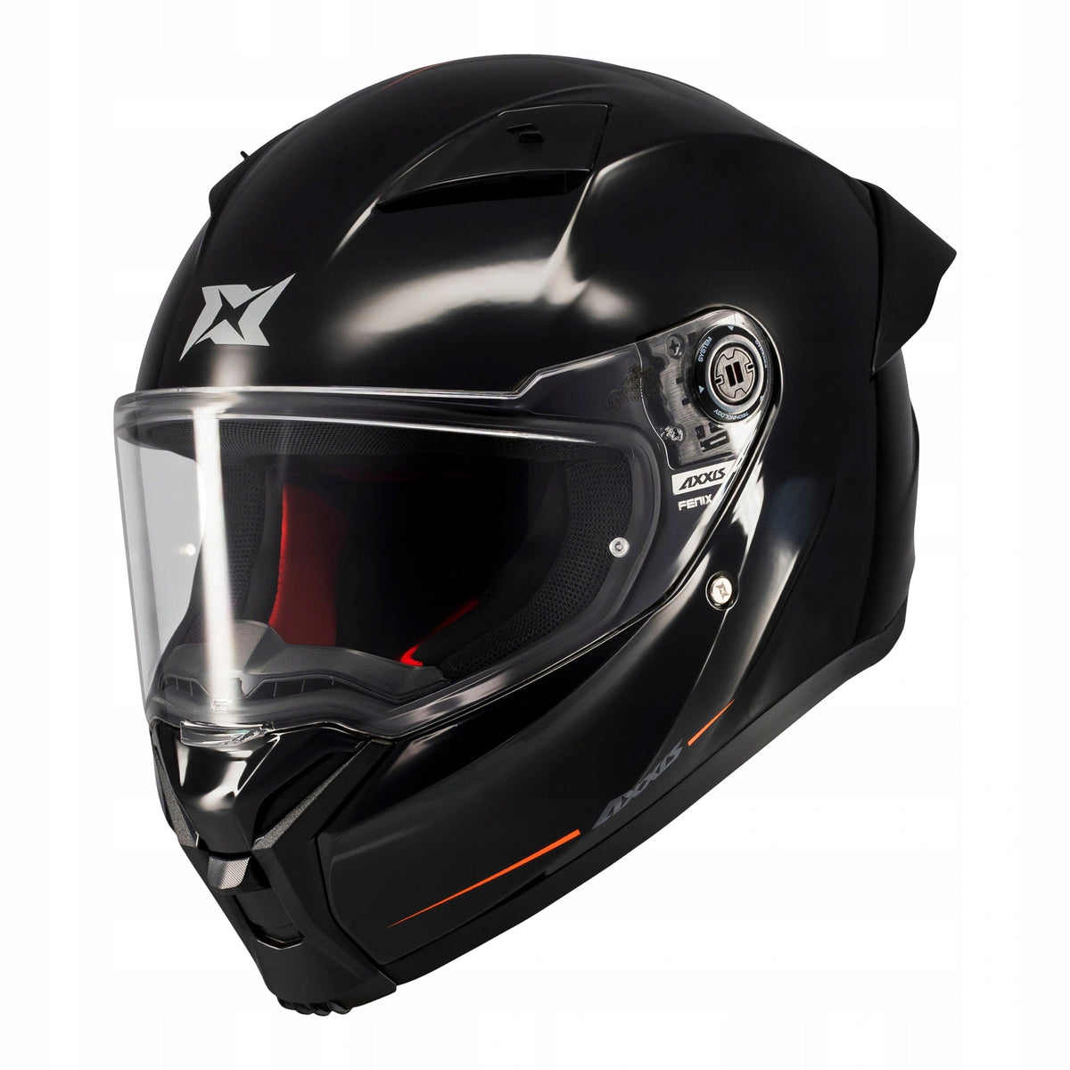 Motorcycle integral helmet AXXIS FENIX A1 BLACK black ECE 22.06 full face Size M