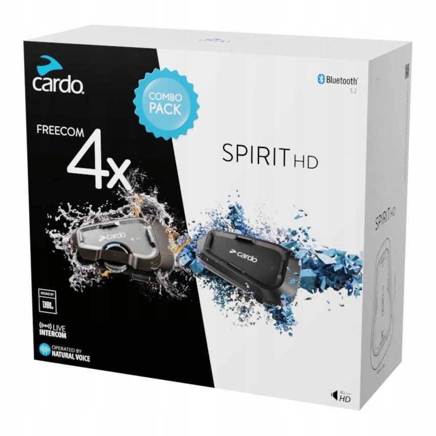 Motorcycle intercom set CARDO FREECOM 4X + SPIRIT HD Manufacturer Cardo