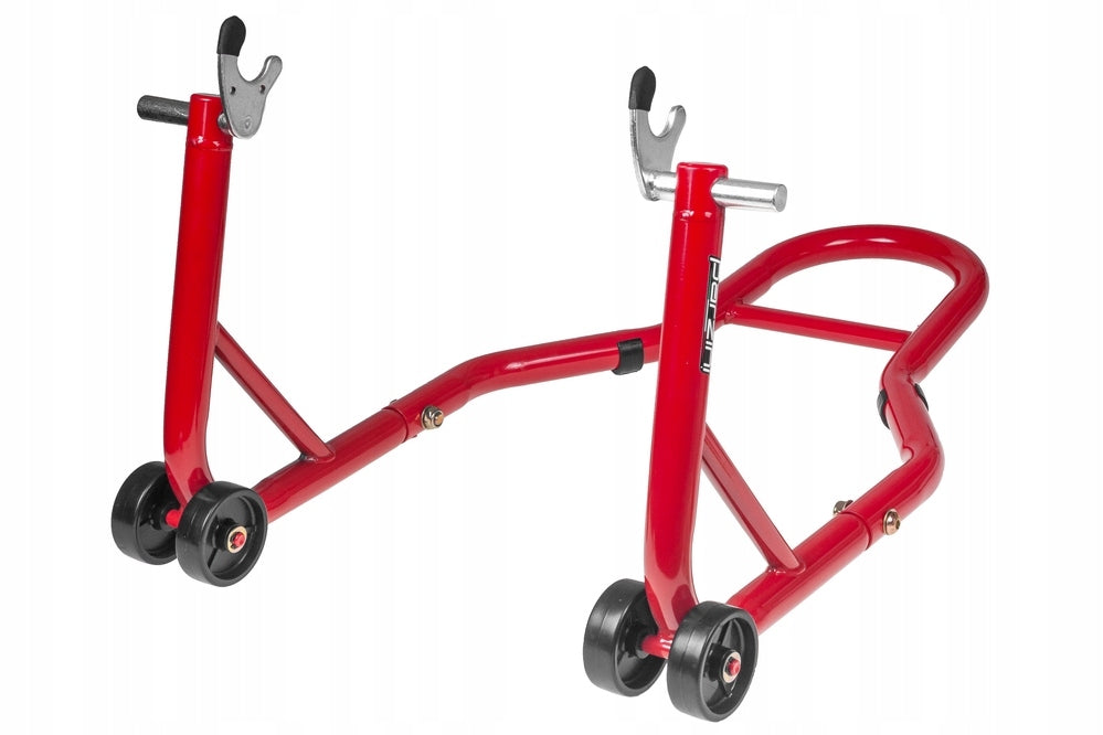 Motorcycle lift Parzini Strada, rear, red universal under rollers