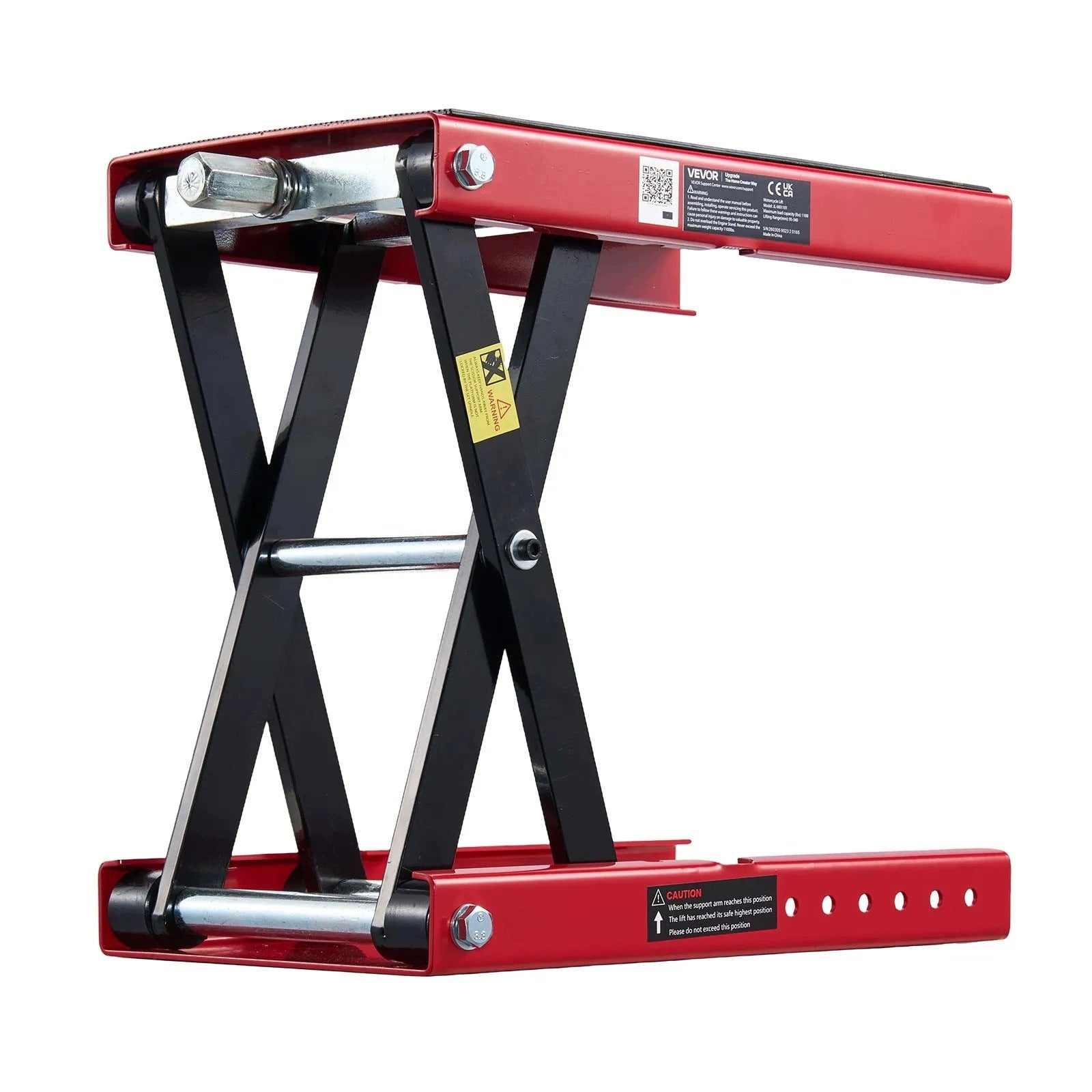 Motorcycle lift red premium steel platform max 499kg screw