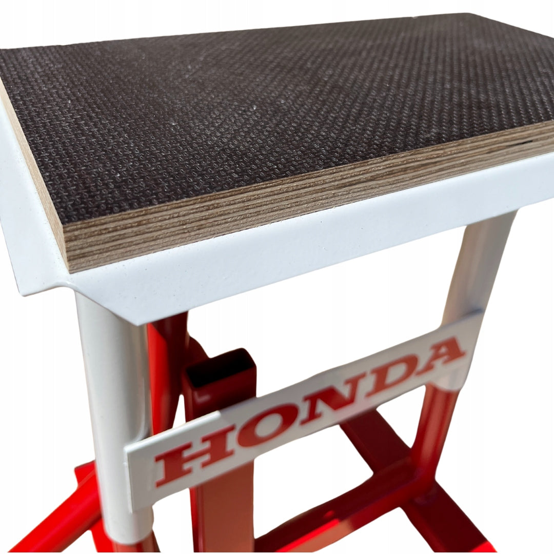 Motorcycle lift stand cross enduro non-slip white-red Lifting capacity 160 kg