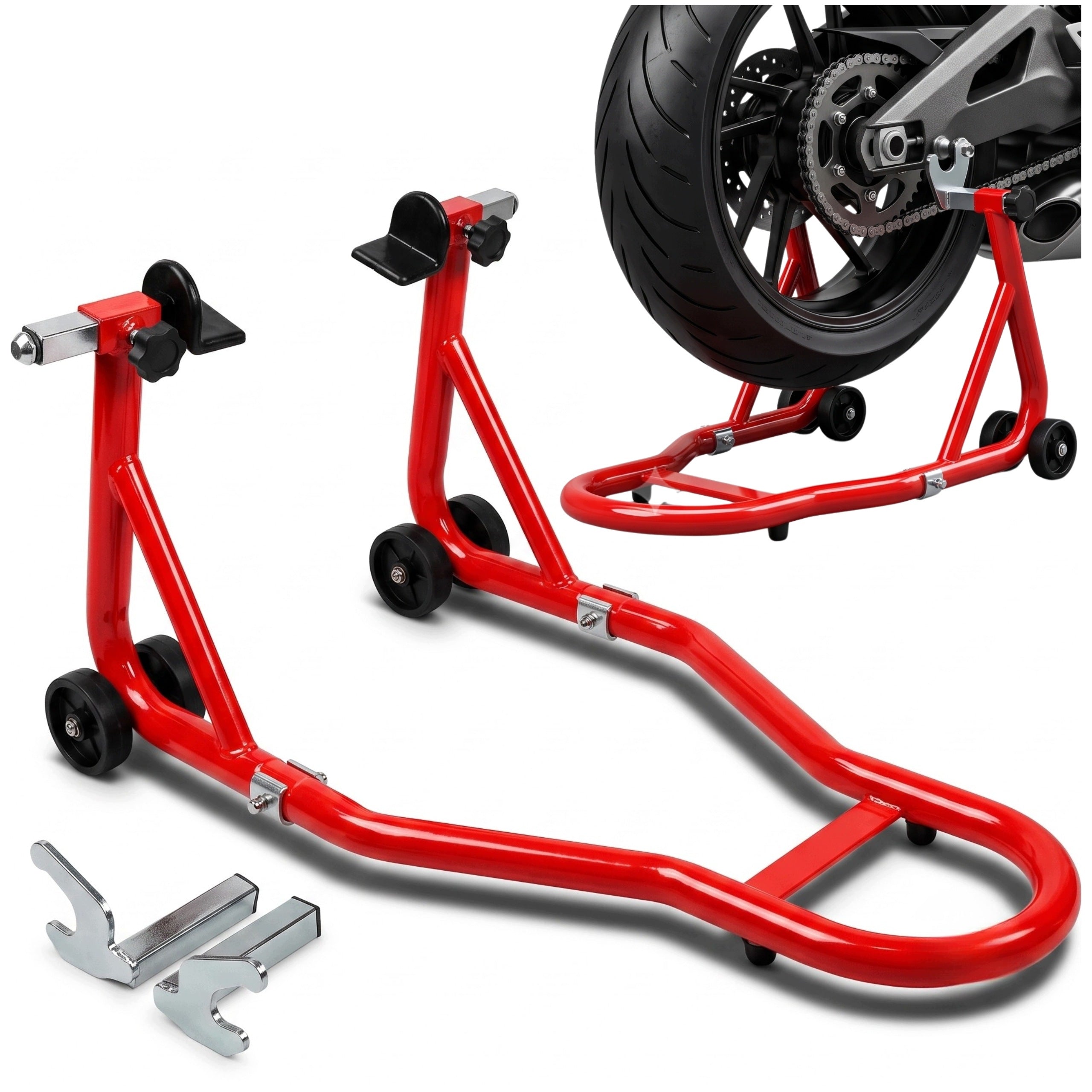 Motorcycle lift stand rear front 450kg service stand for motorbike