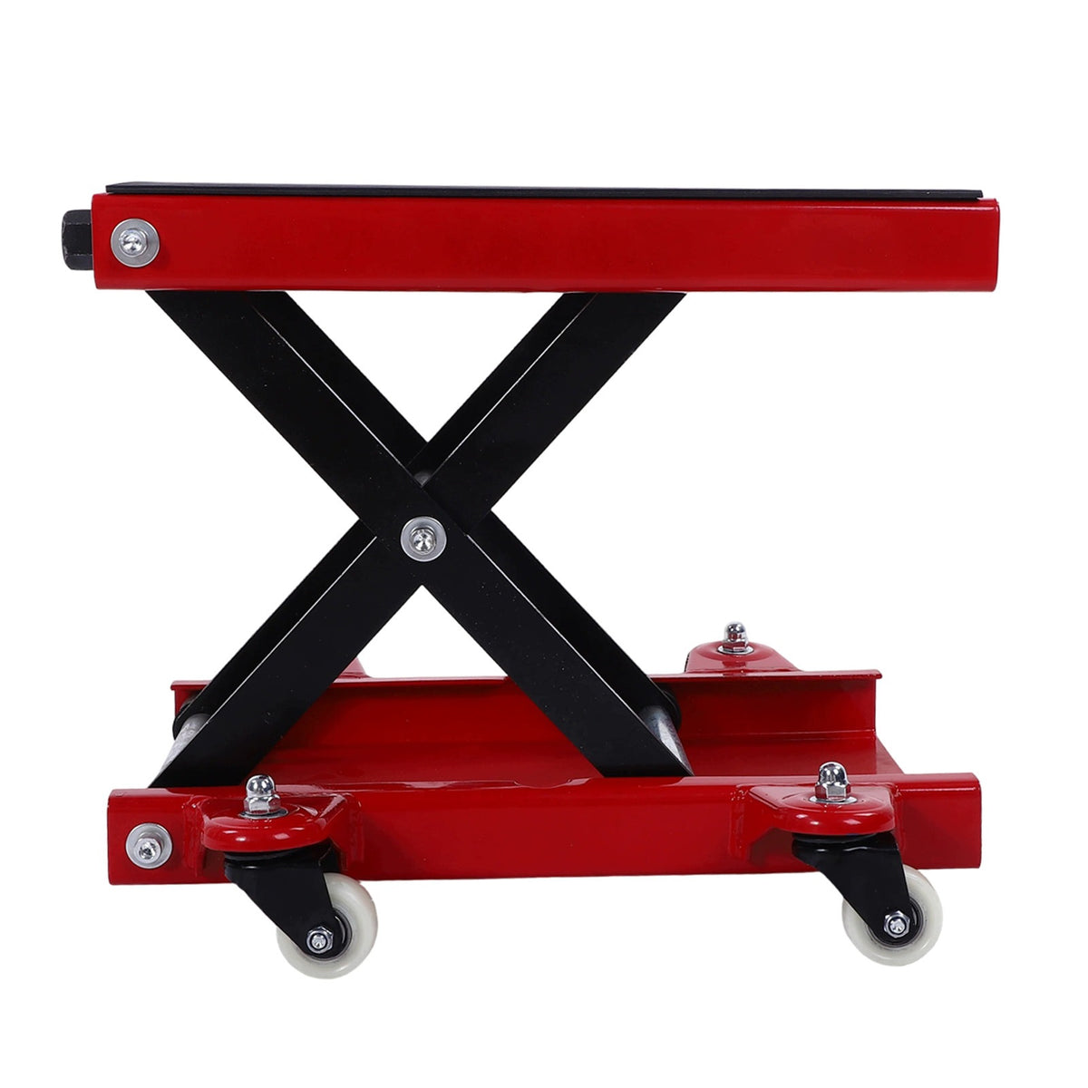 Motorcycle lift with 4 wheels hand crank wide platform 3C Brand no brand