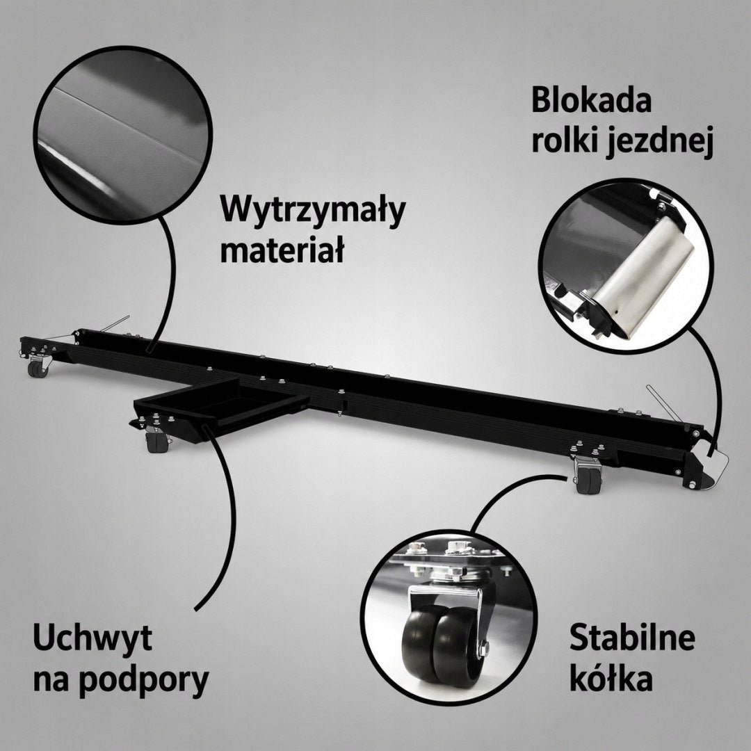 Motorcycle manoeuvring platform 567 kg transport rail garage 210 cm Manufacturer code 4250394573437