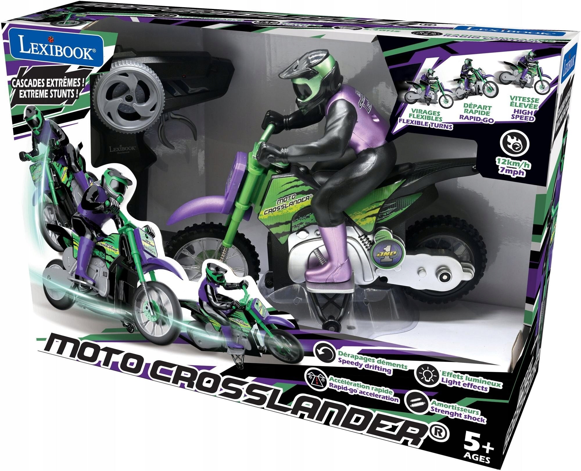Motorcycle remote controlled LEXIBOOK Moto Crosslander RC18 Brand Lexibook