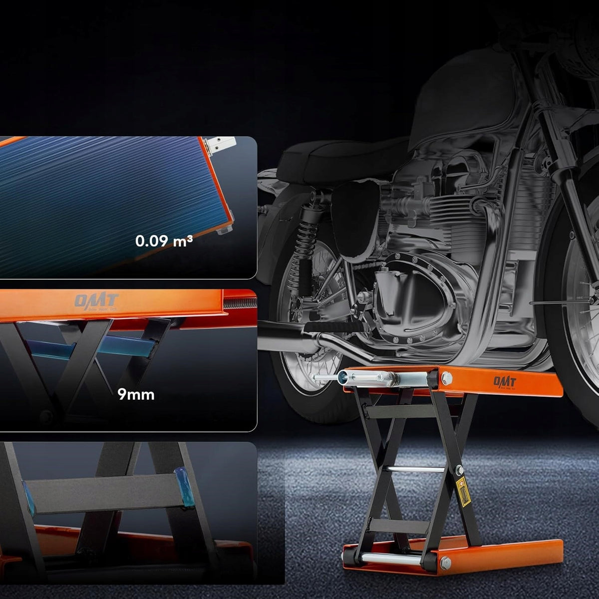 Motorcycle scissor lift 500 kg 9,5 – 35 cm Orion Motor Tech Manufacturer Orion Motor Tech