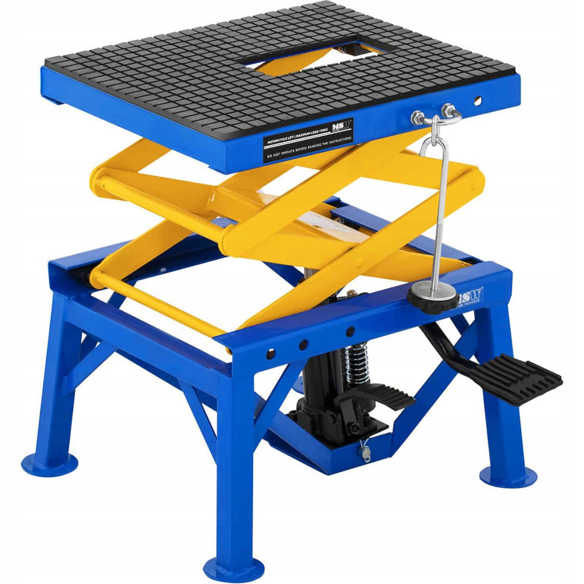 Motorcycle scissor lift MSW 150 kg 350-870 mm steel workshop Product weight with unit packaging 24.23 kg