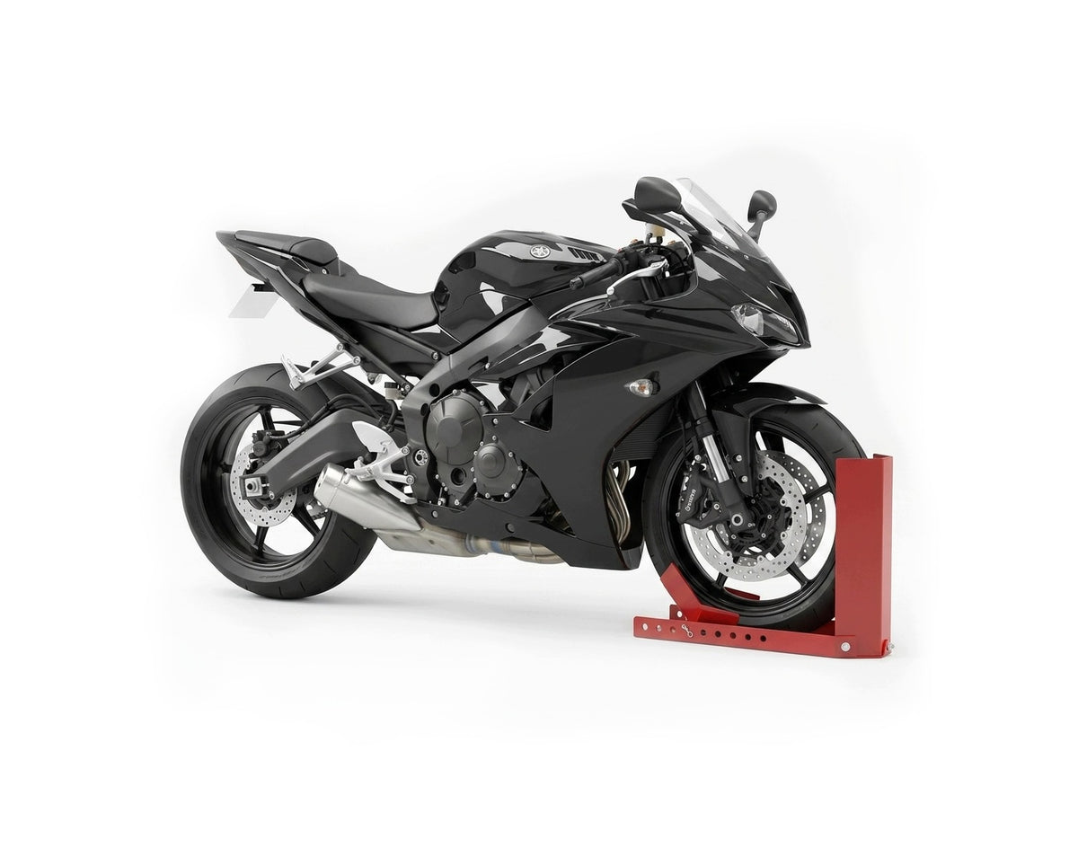 Motorcycle stand for front wheel screw-on transport Lifting capacity 300 kg