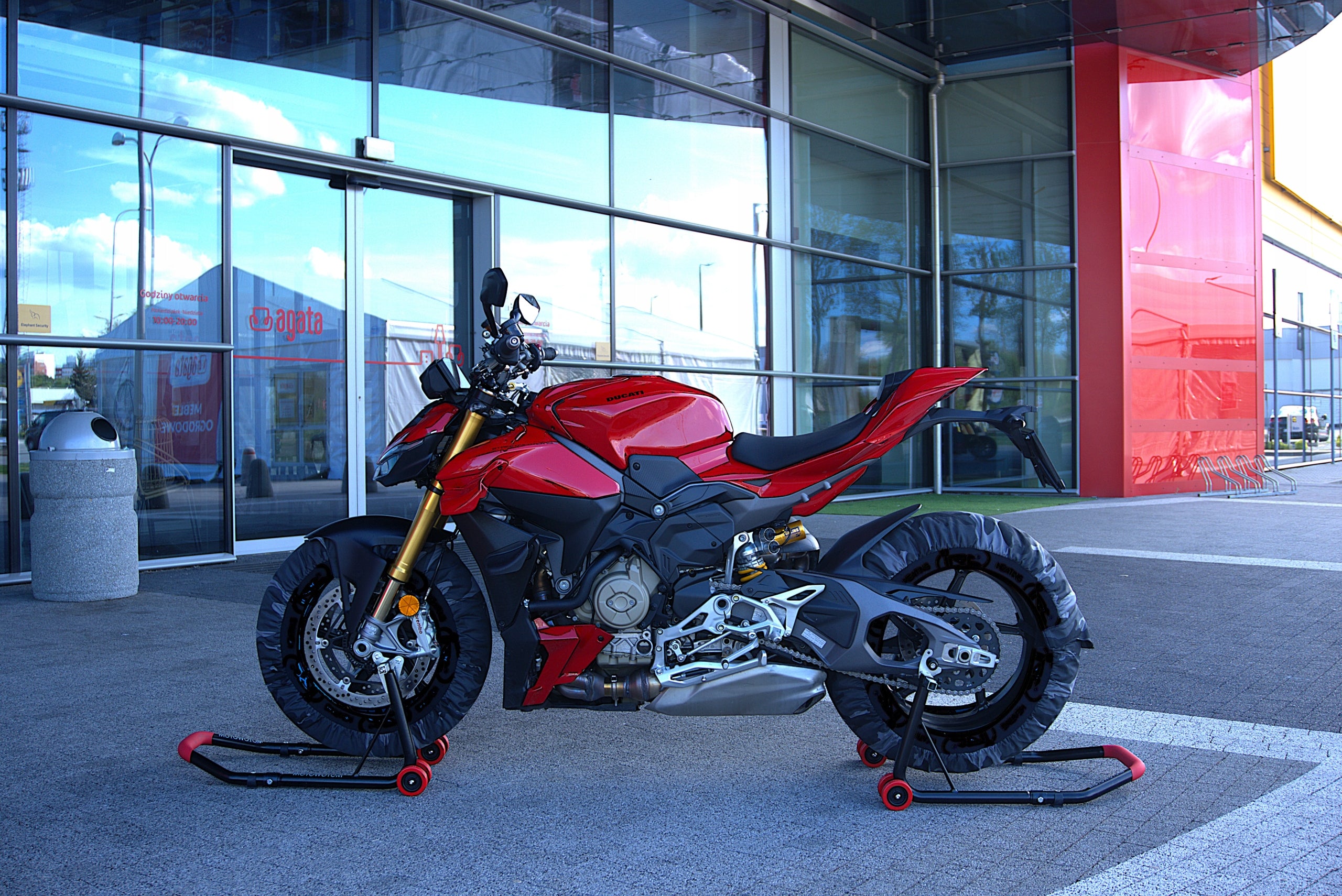 Motorcycle stand front + rear lift for motorcycle set swing arm roller Manufacturer no brand