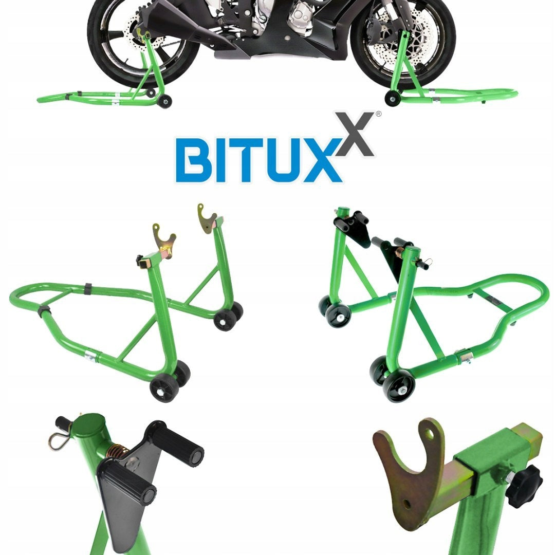Motorcycle stands front + rear Bituxx lift 250kg Packaging status original