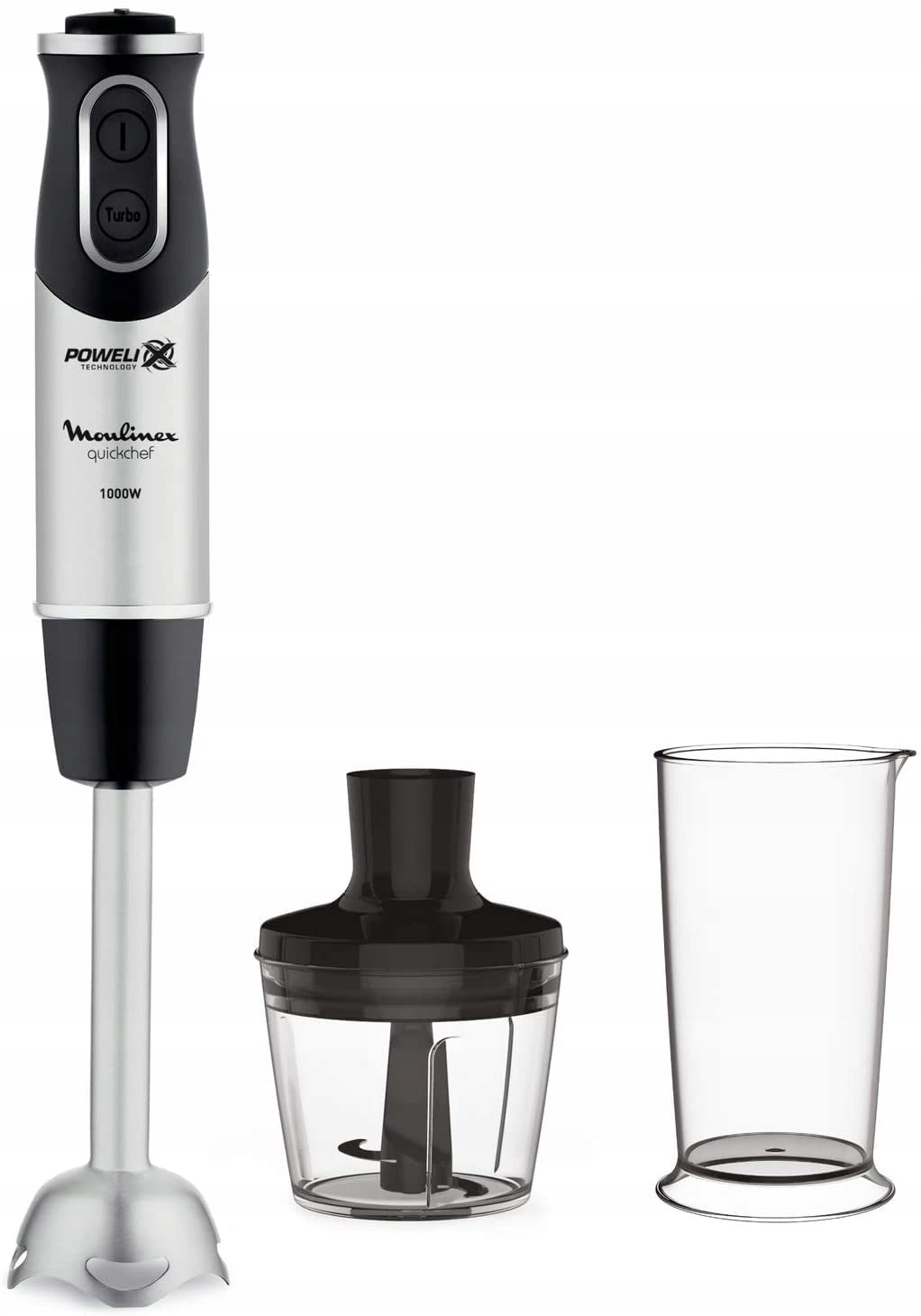 Moulinex QuickChef DD6578 hand blender 1000W 10 speed steel