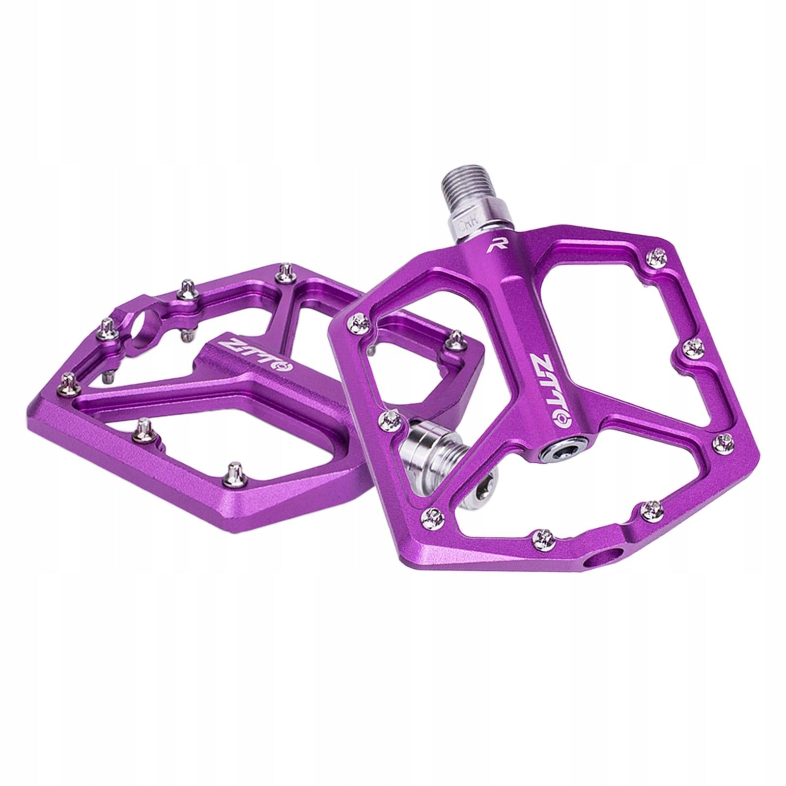 Mountain Bike Pedals Colorful MTB Pedals Bicycle Flat Pedals Purple