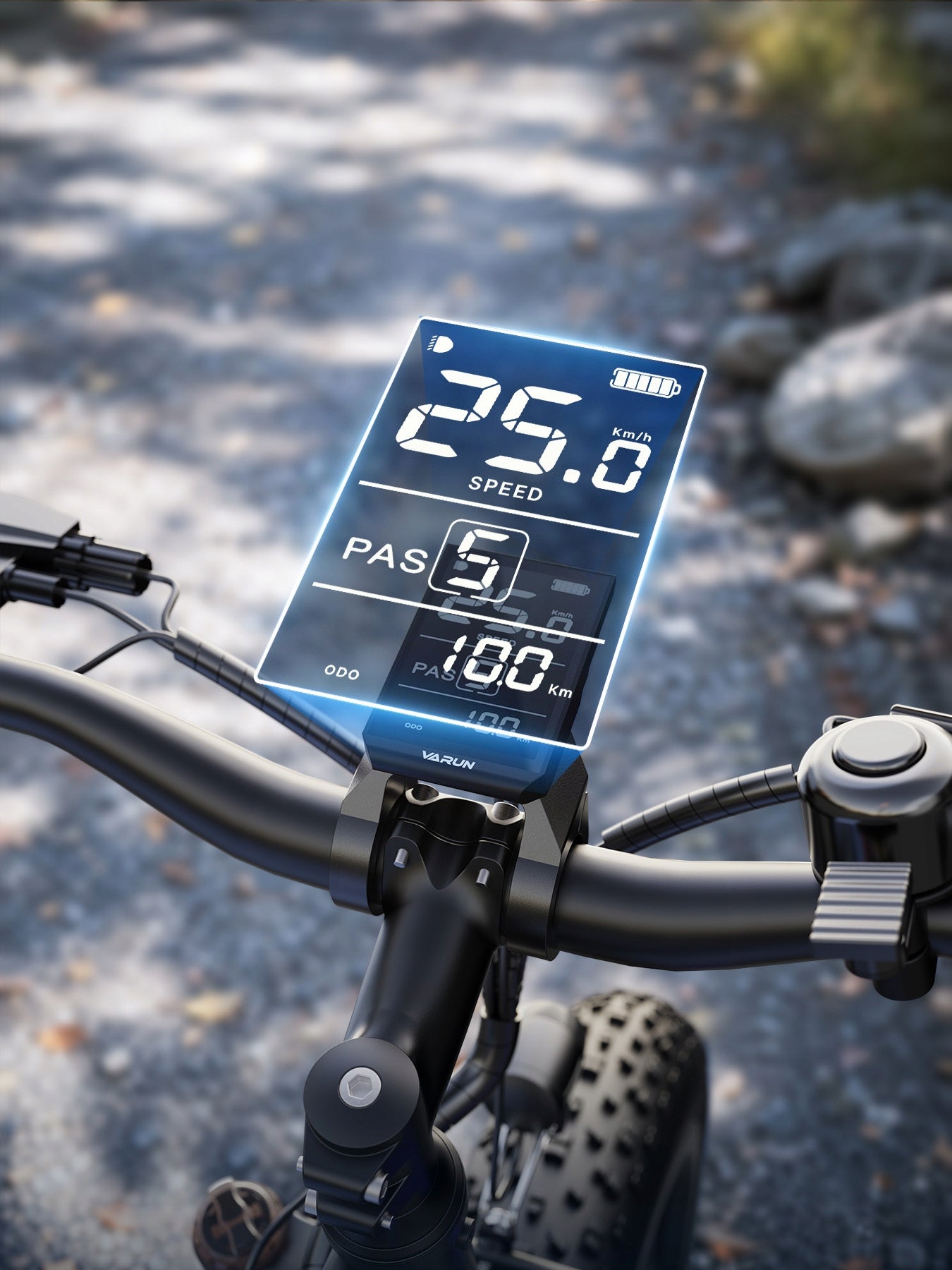 Mountain electric bike VARUN 26*4" 48V 13AH 120HP 250W 25KM/H MTB 55NM Model VAR2604