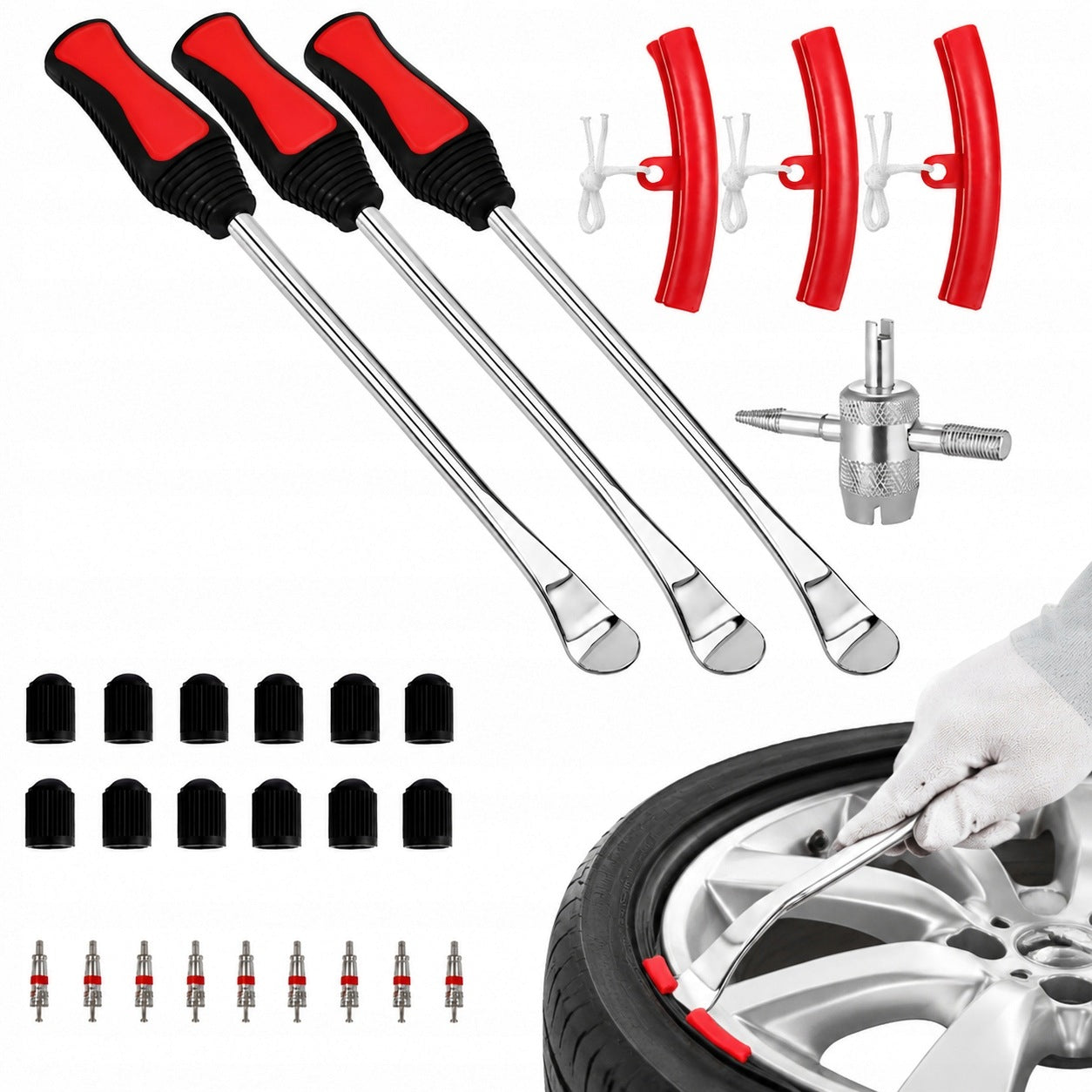 Mounting buckets RUNREN 29 elements for motorcycle tires