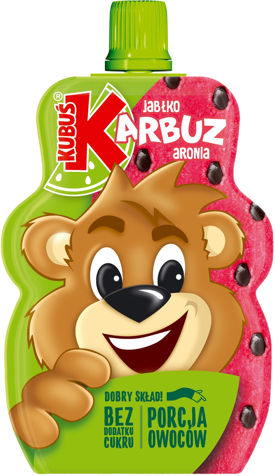 Mousse 100 % Kubuś watermelon apple chokeberry 12 x 100g Packaging status original