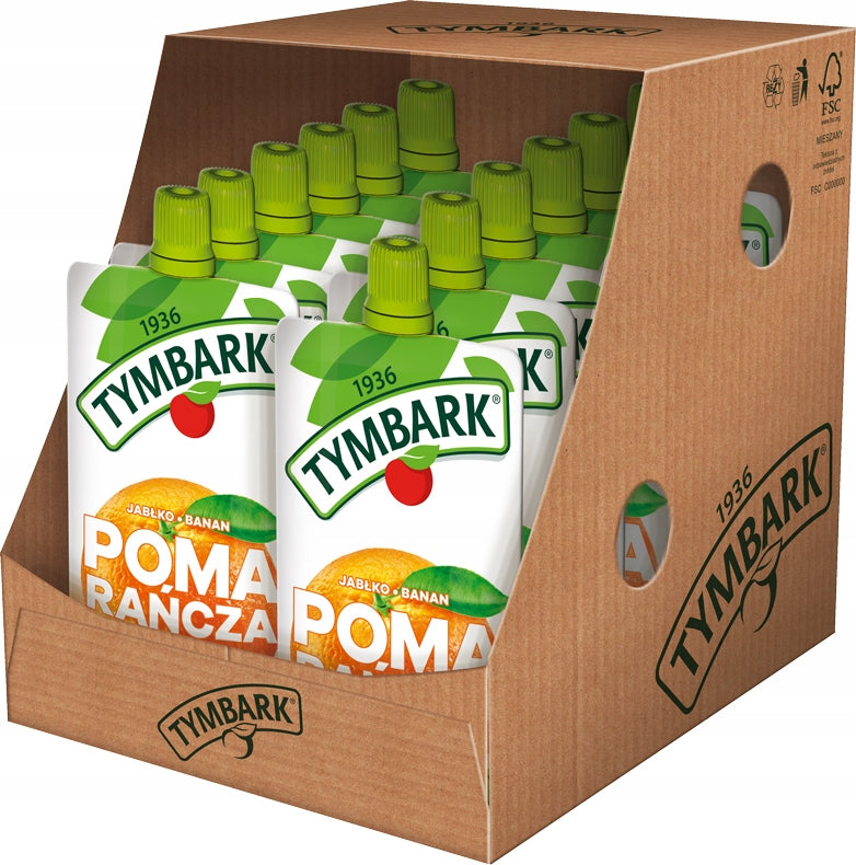 Mousse 100% Tymbark Orange Passion Fruit Banana 12x120g