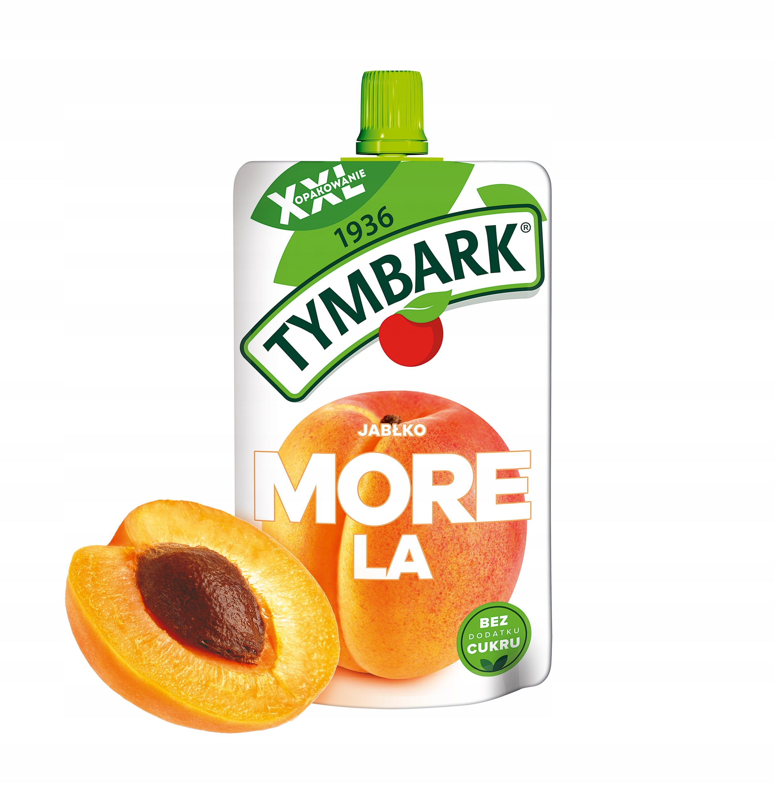 Mousse Tymbark Apricot - apple without added sugar 10x 200g Brand Tymbark