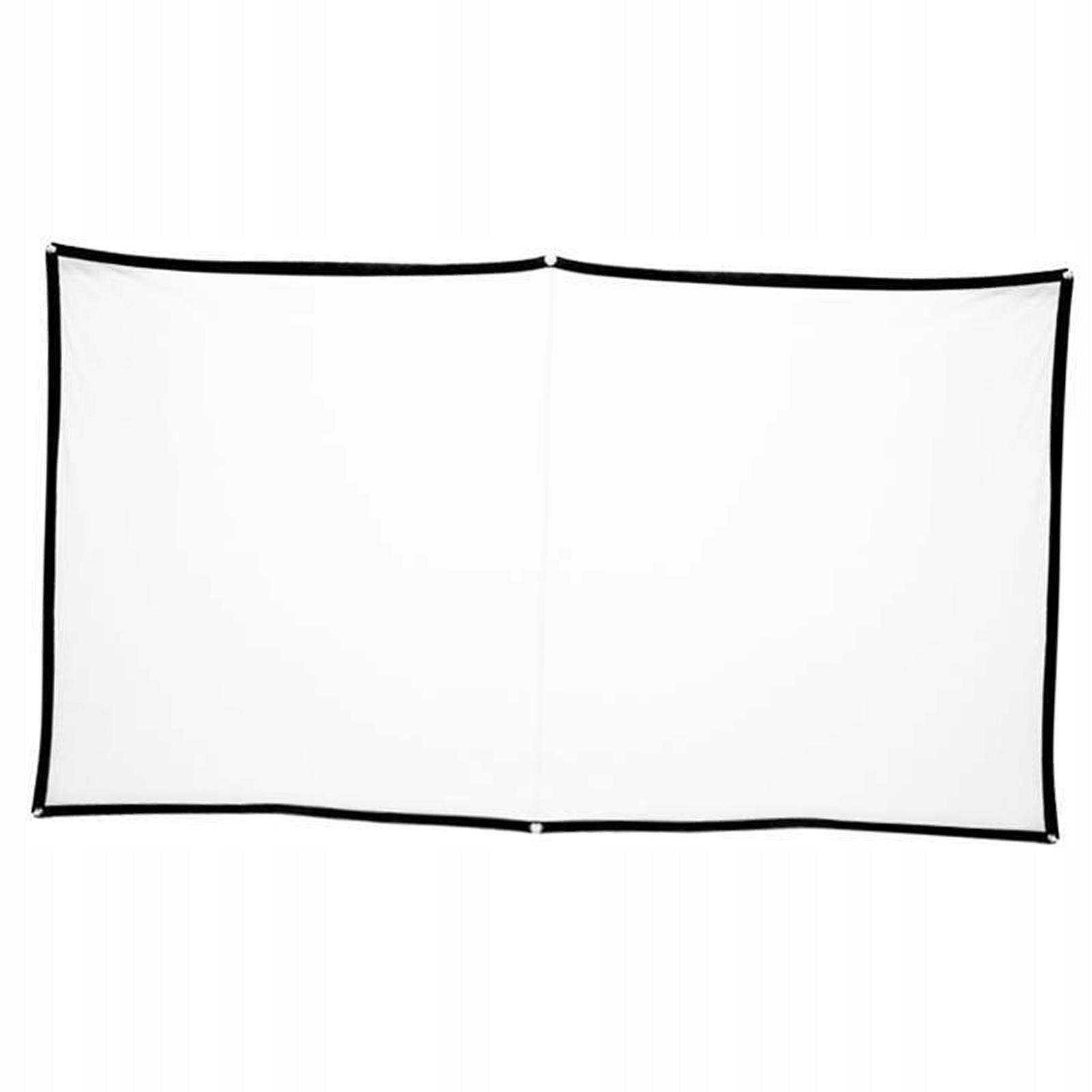 Movie Projector Screen 16:9 Foldable Soft Sturdy White Projector 84inch Brand no brand