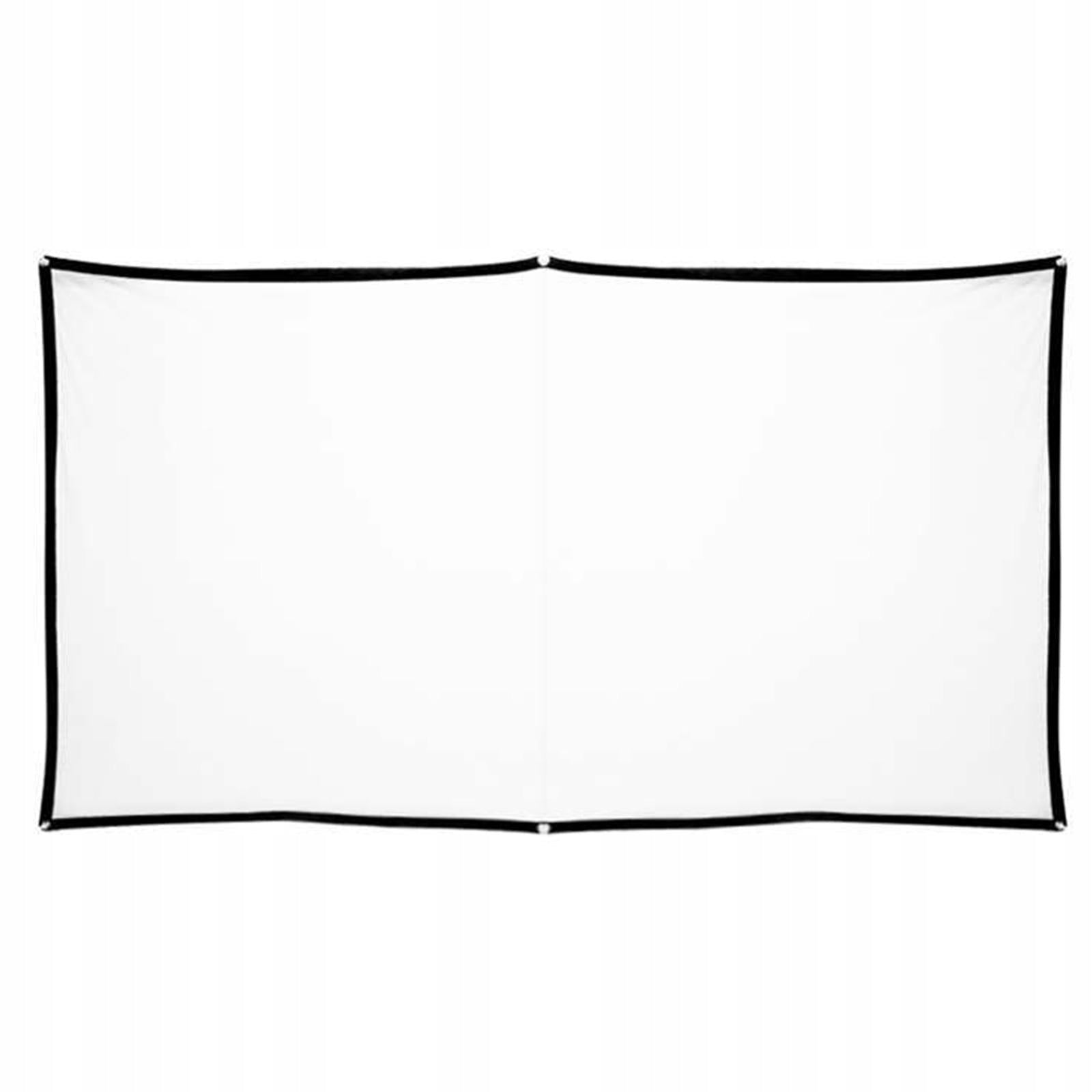 Movie Projector Screen 16:9 Foldable Soft Sturdy White Projector 84inch Packaging status original