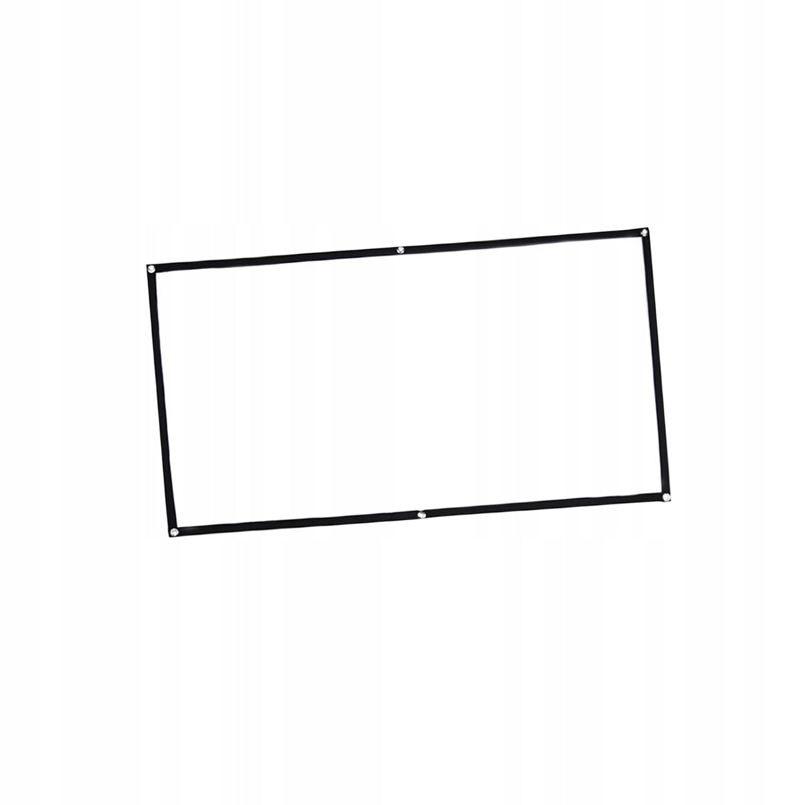 Movie Projector Screen Foldable Polyester Easy Installation 1.34x0.75m Packaging status original