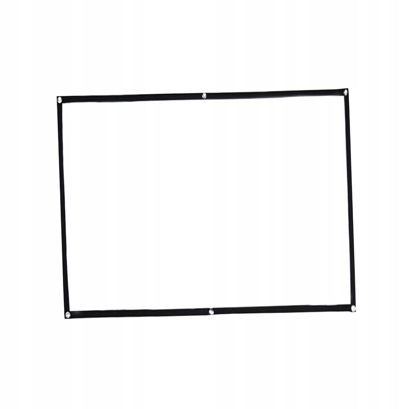 Movie Projector Screen Foldable Polyester Easy Installation 2.21x1.25m Packaging status original