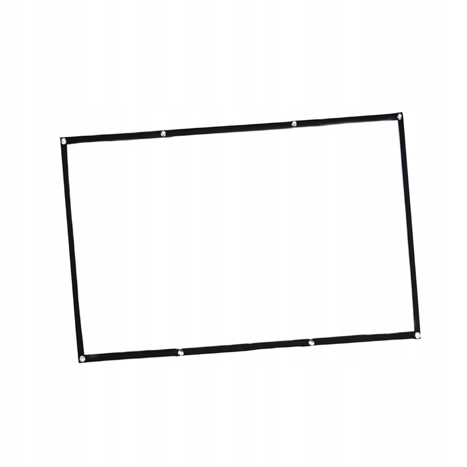 Movie Projector Screen Thickened Foldable 16:9 Projector Curtain 1.86x1.05m Brand no brand