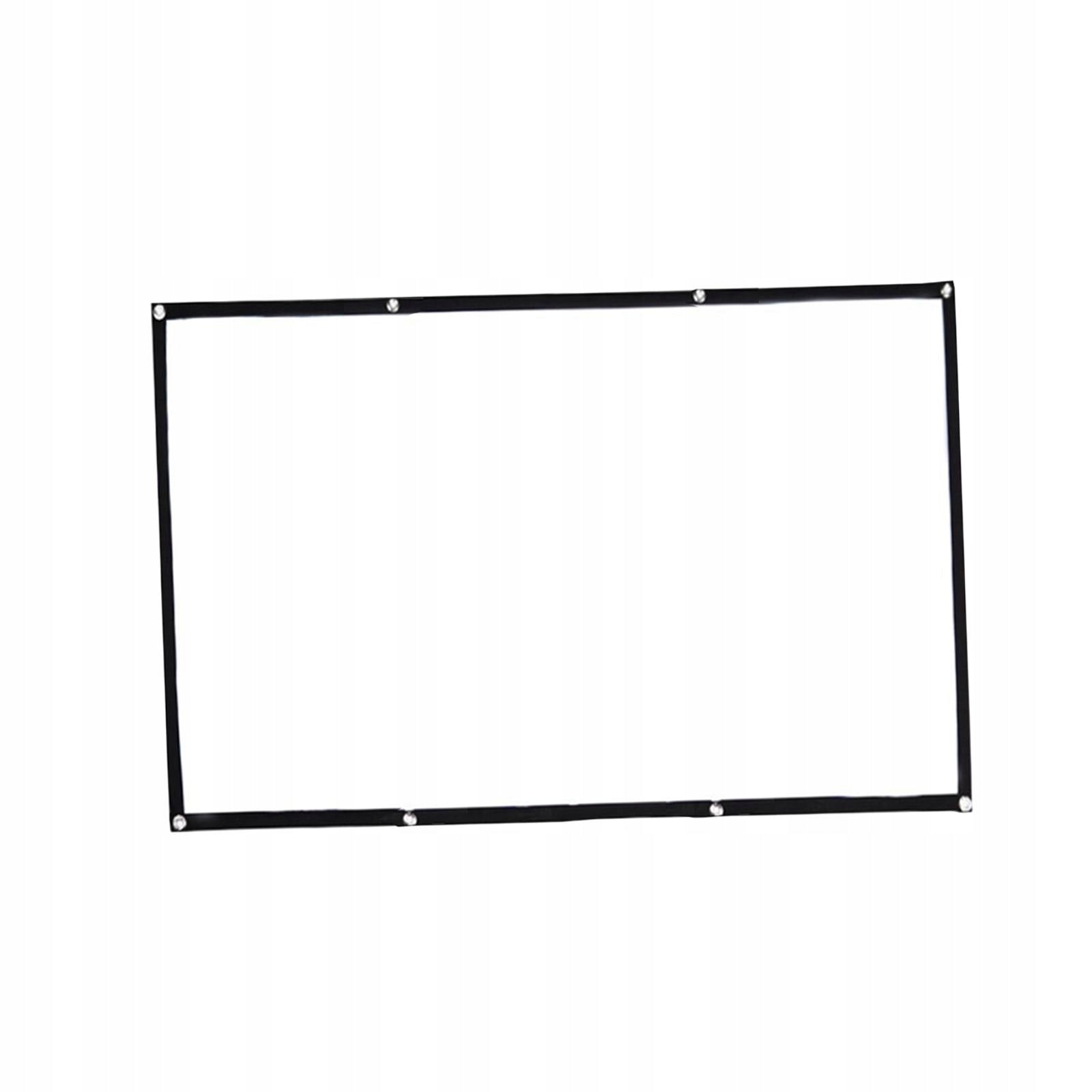 Movie Projector Screen Thickened Foldable 16:9 Projector Curtain 1.86x1.05m