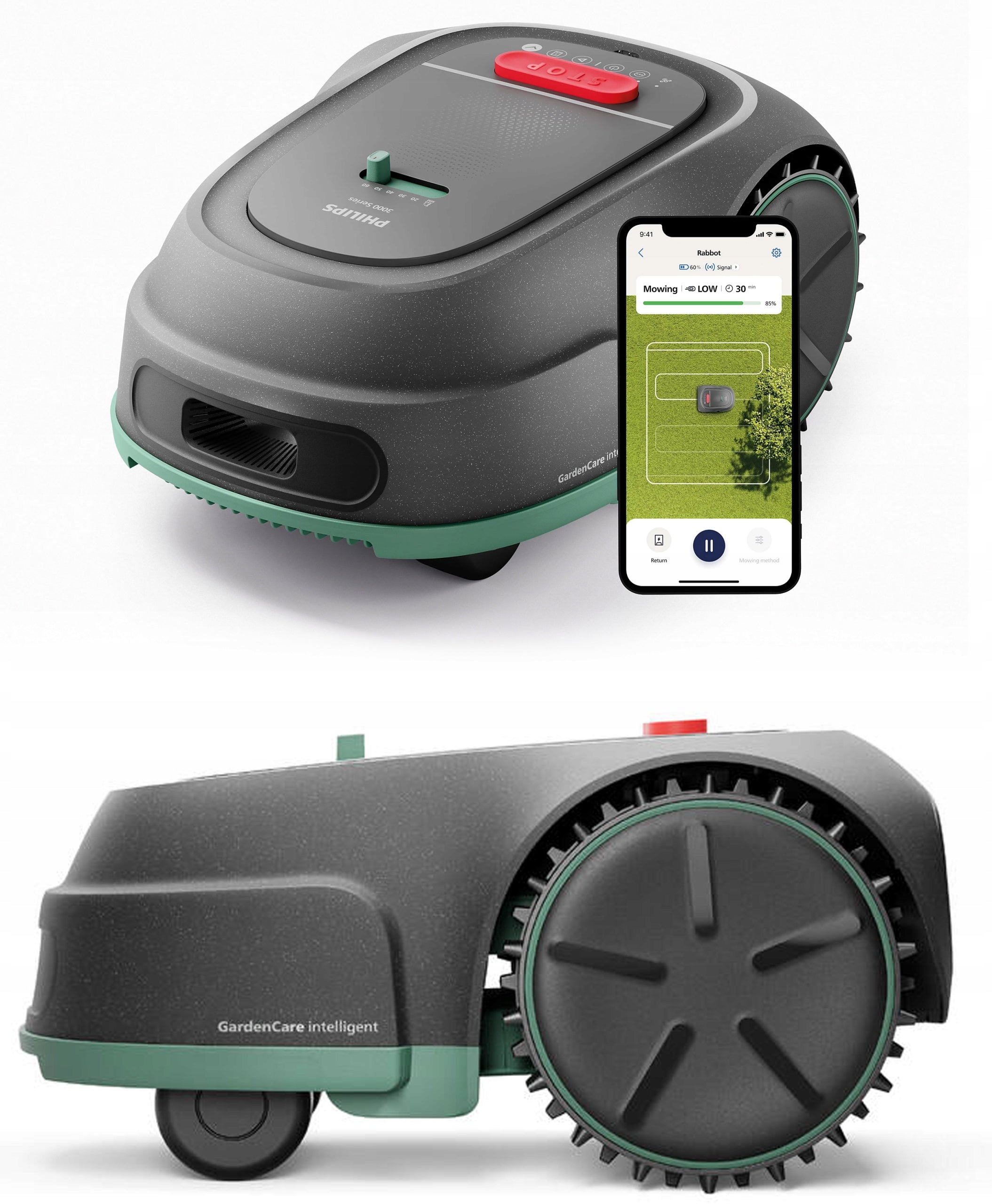 Mower Philips RSL3000/10 Robot mower with GPS GardenCare 1000 m2 for grass Manufacturer code PHIRSL300010