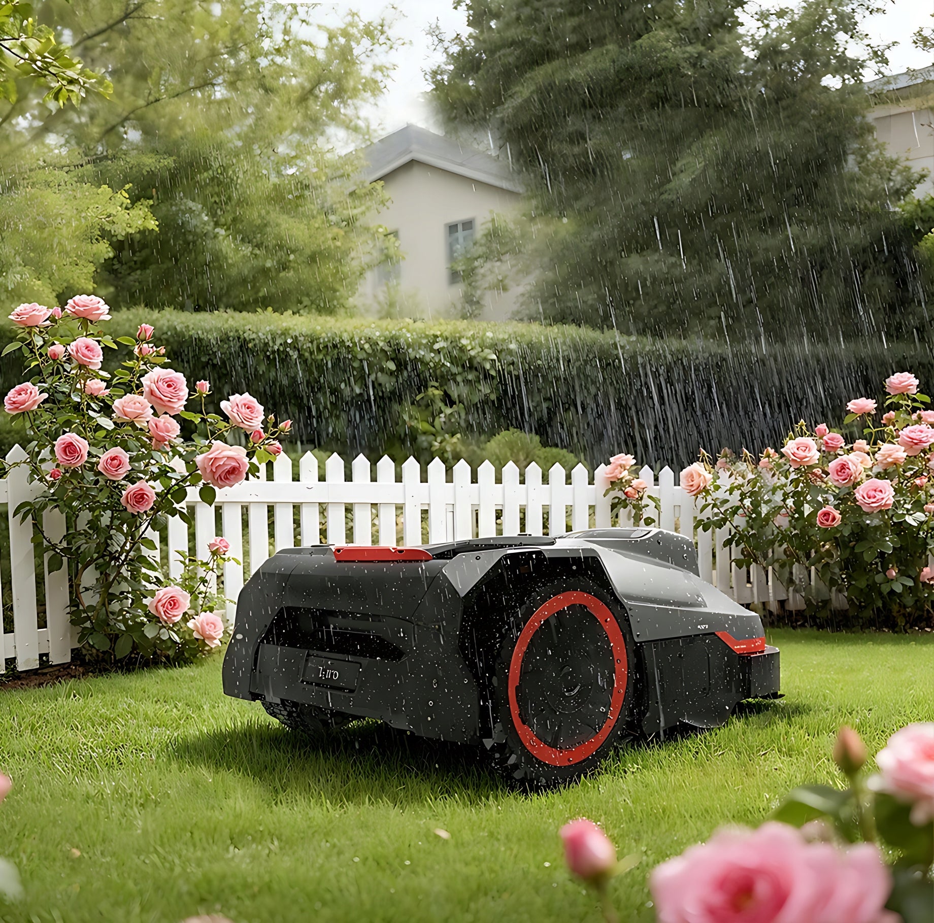 Mowing robot DCK Tools E800 cutting width 18 cm Model E800