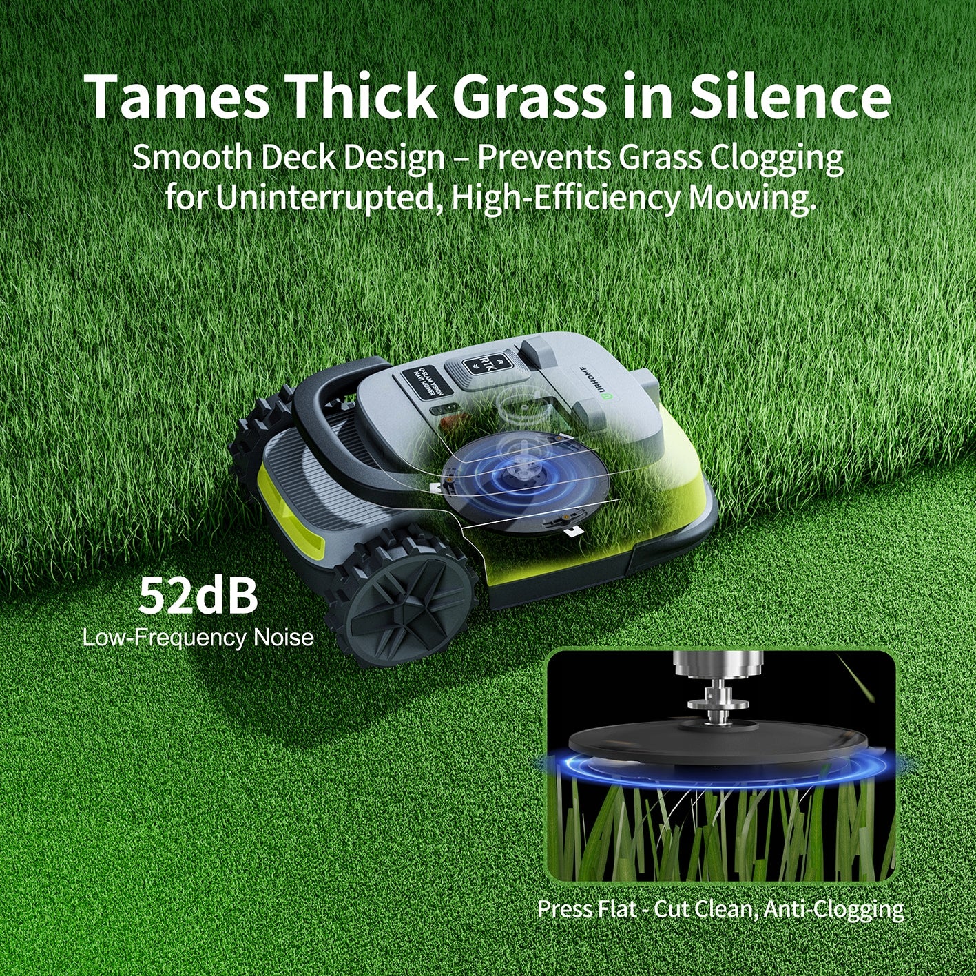 Mowing robot UBHOME M10-1000m² cutting width 19 cm Average working time 90 min